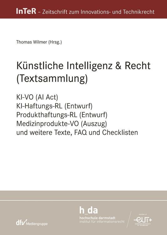 Produktbild: K&uuml;nstliche Intelligenz & Recht (Textsammlung)