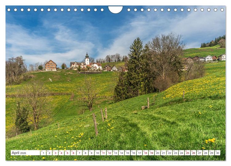 Produktbild: Appenzellerland (Wandkalender 2026 DIN A4 quer), CALVENDO Monatskalender