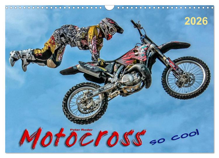 Produktbild: Motocross - so cool (Wandkalender 2026 DIN A3 quer), CALVENDO Monatskalender
