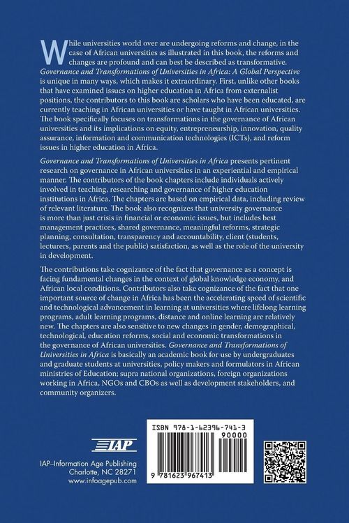 Produktbild: Governance and Transformations of Universities in Africa