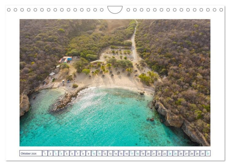 Produktbild: Strand und Meer auf Cura&ccedil;ao (Wandkalender 2026 DIN A4 quer), CALVENDO Monatskalender