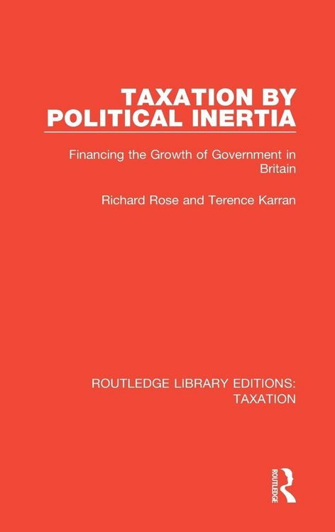 Produktbild: Taxation by Political Inertia