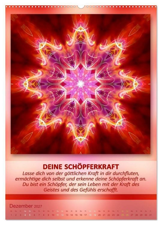 Produktbild: Light Energy Mandalas - Kalender - Vol. 1 (Wandkalender 2027 DIN A2 hoch), CALVENDO Monatskalender
