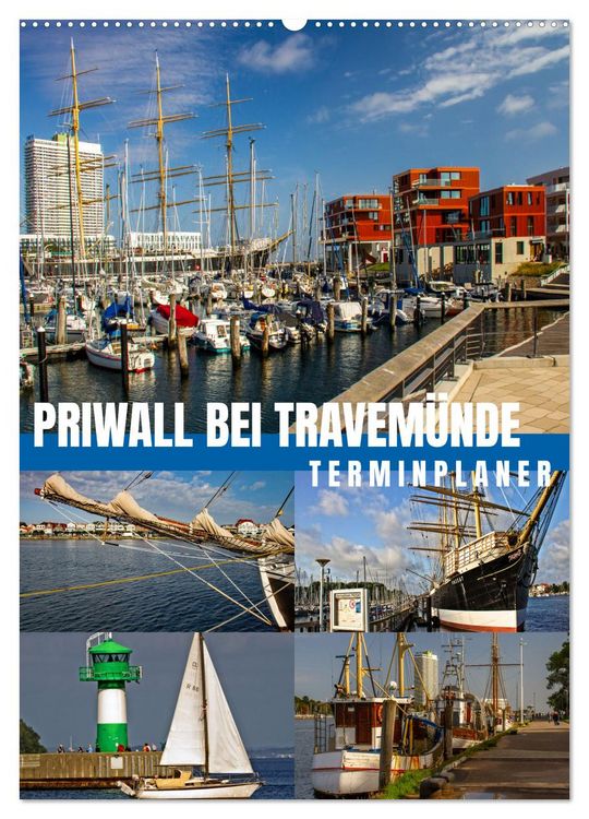 Produktbild: Priwall bei Travem&uuml;nde &ndash; Terminplaner (Wandkalender 2026 DIN A2 hoch), CALVENDO Monatskalender