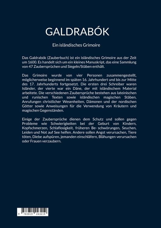 Produktbild: Galdrab&oacute;k