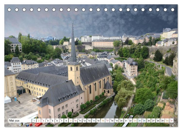 Produktbild: Luxemburg Stadt eine Oase zum Wohlf&uuml;hlen (Tischkalender 2026 DIN A5 quer), CALVENDO Monatskalender