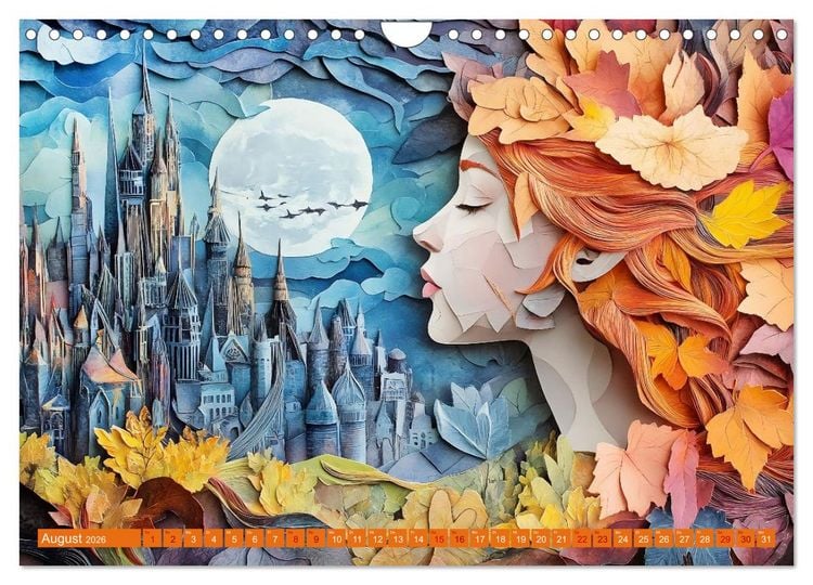 Produktbild: Magischer Papierzauber (Wandkalender 2026 DIN A4 quer), CALVENDO Monatskalender