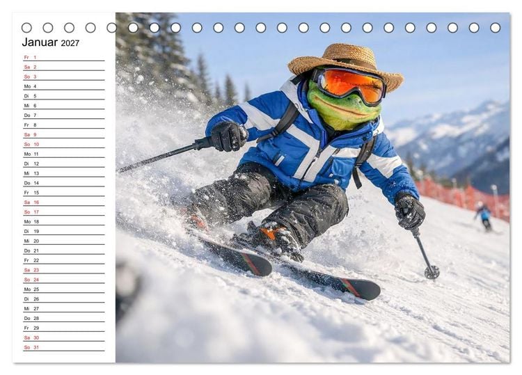 Produktbild: Sportfrosch (Tischkalender 2027 DIN A5 quer), CALVENDO Monatskalender