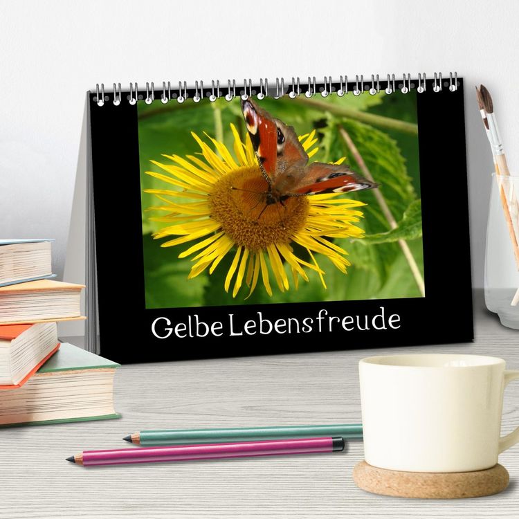Produktbild: Gelbe Lebensfreude (Tischkalender 2026 DIN A5 quer), CALVENDO Monatskalender