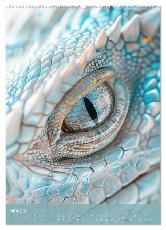 Produktbild: Drachen - Im Fantasieland gesichtet (hochwertiger Premium Wandkalender 2026 DIN A2 hoch), Kunstdruck in Hochglanz