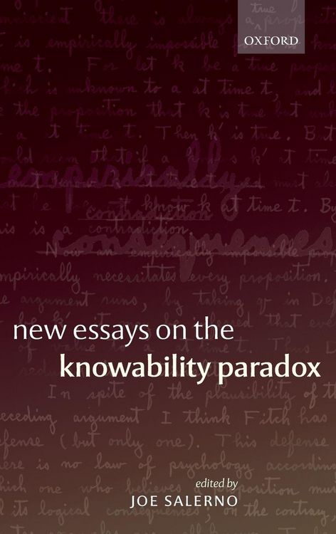 Produktbild: New Essays Knowability Paradox C