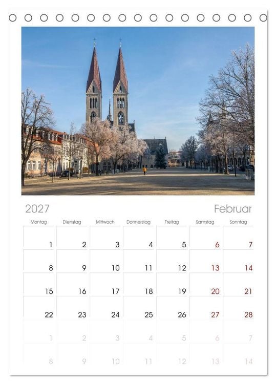 Produktbild: Tischplaner 2027 - Halberstadt Altstadtarchitektur unweit des Harzes (A5 Tischkalender zum Aufstellen) CALVENDO