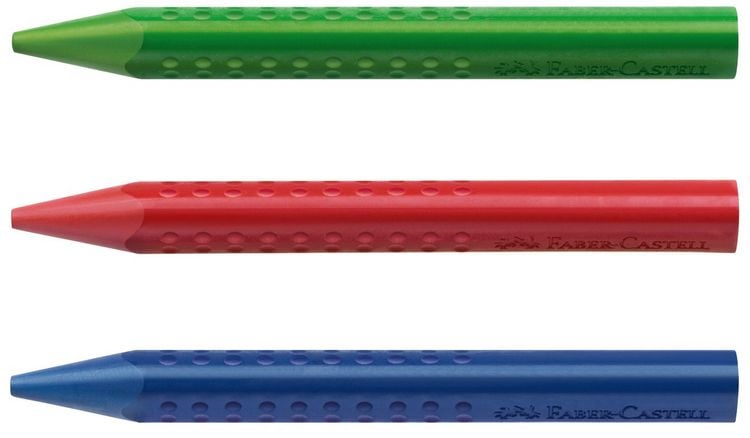 Produktbild: Faber-Castell Kreide Jumbo Grip radierbar, 12er Set