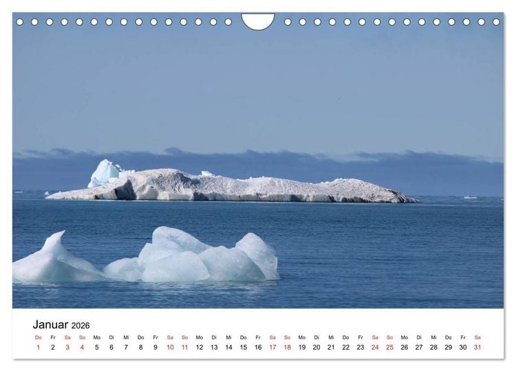 Produktbild: Svalbard 2026 (Wandkalender 2026 DIN A4 quer), CALVENDO Monatskalender
