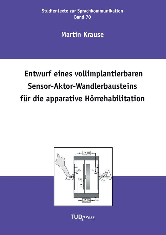 Produktbild: Entwurf eines vollimplantierbaren Sensor-Aktor-Wandlerbausteins f&uuml;r die apparative H&ouml;rrehabilitation