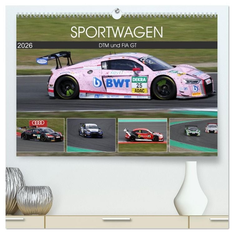 Produktbild: SPORTWAGEN DTM und FIA GT (hochwertiger Premium Wandkalender 2026 DIN A2 quer), Kunstdruck in Hochglanz
