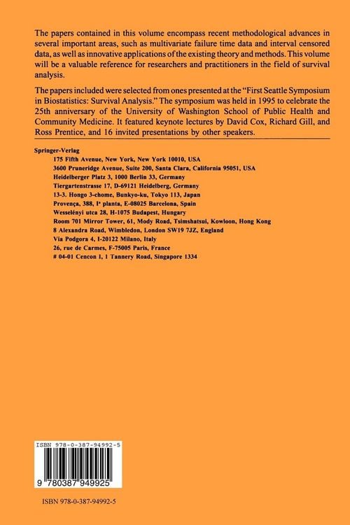 Produktbild: Proceedings of the First Seattle Symposium in Biostatistics: Survival Analysis
