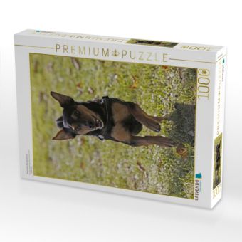 Produktbild: CALVENDO Puzzle Rennender Mischlingshund | 1000 Teile Lege-Gr&ouml;&szlig;e 64x48cm Foto-Puzzle f&uuml;r gl&uuml;ckliche Stunden