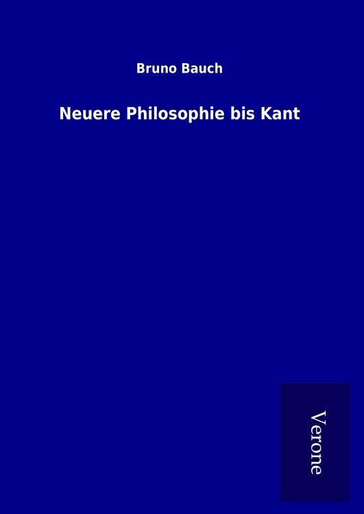 Produktbild: Neuere Philosophie bis Kant