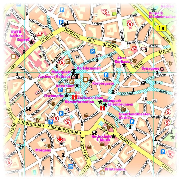 Produktbild: Publicpress Stadtplan Aachen 1:14.000