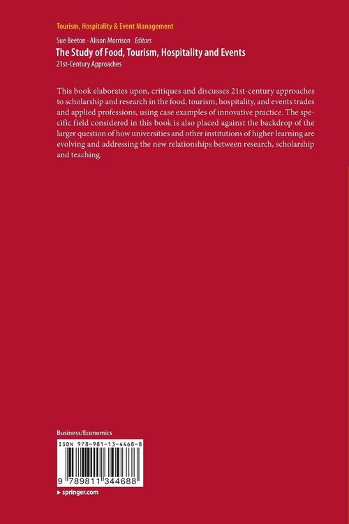Produktbild: The Study of Food, Tourism, Hospitality and Events