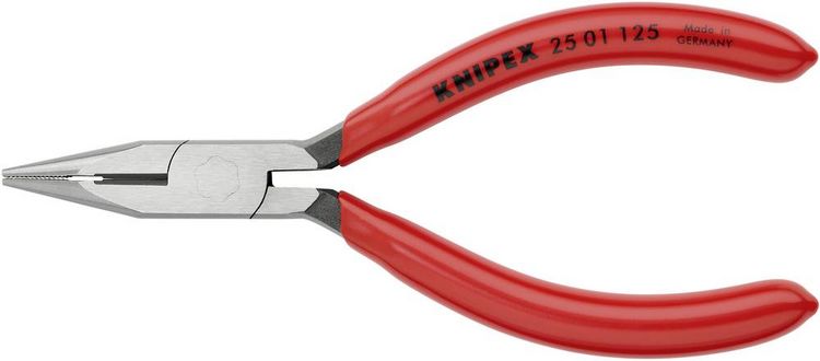 Produktbild: Knipex 25 01 125 Elektronik- u. Feinmechanik Flachrundzange Gerade Vanadium Elektrostahl 125mm