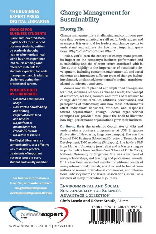 Produktbild: Change Management for Sustainability