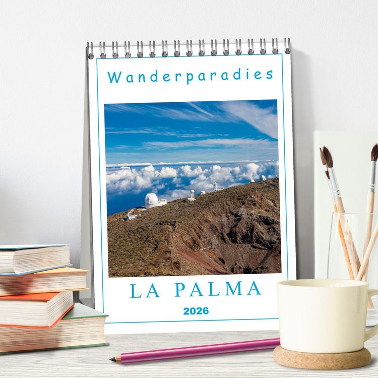 Produktbild: Wanderparadies La Palma (Tischkalender 2026 DIN A5 hoch), CALVENDO Monatskalender