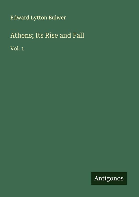 Produktbild: Athens; Its Rise and Fall
