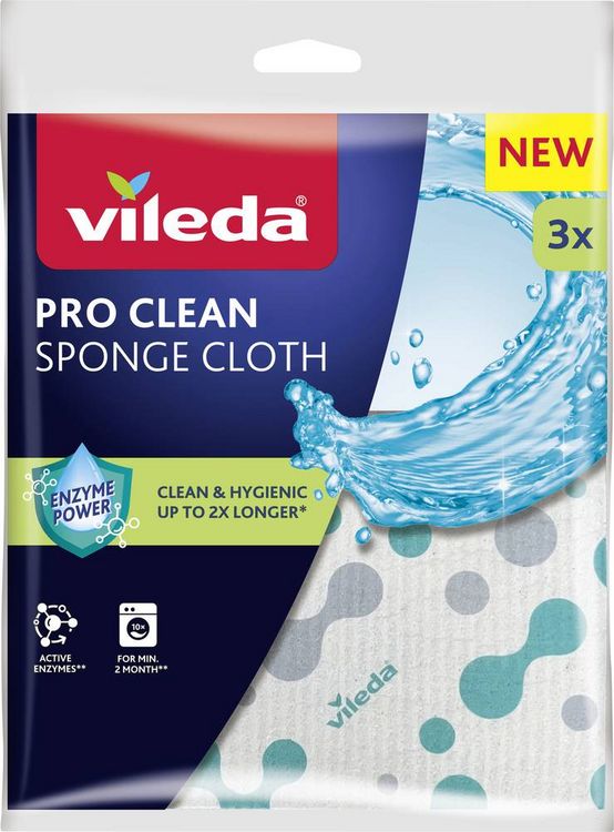Produktbild: PRO CLEAN Schwammtuch trocken 3er 179195
