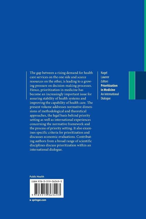 Produktbild: Prioritization in Medicine