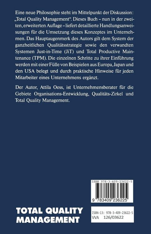 Produktbild: Total Quality Management