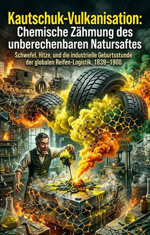Produktbild: Kautschuk-Vulkanisation: Chemische Z&auml;hmung des unberechenbaren Natursaftes