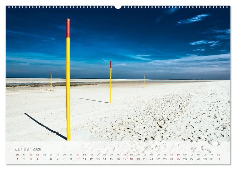 Produktbild: Das "Nordsee-Gef&uuml;hl" (hochwertiger Premium Wandkalender 2026 DIN A2 quer), Kunstdruck in Hochglanz