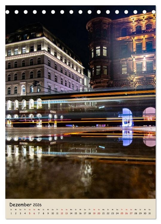 Produktbild: Hamburg Spiegelungen 2026 (Tischkalender 2026 DIN A5 hoch), CALVENDO Monatskalender