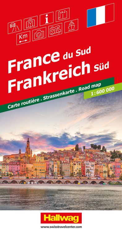 Produktbild: Hallwag Strassenkarte Frankreich Süd 1:600.000