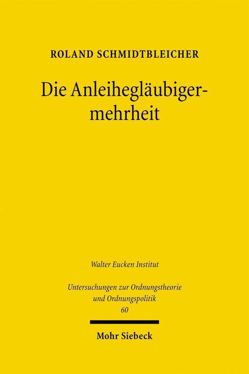 Produktbild: Die Anleihegl&auml;ubigermehrheit