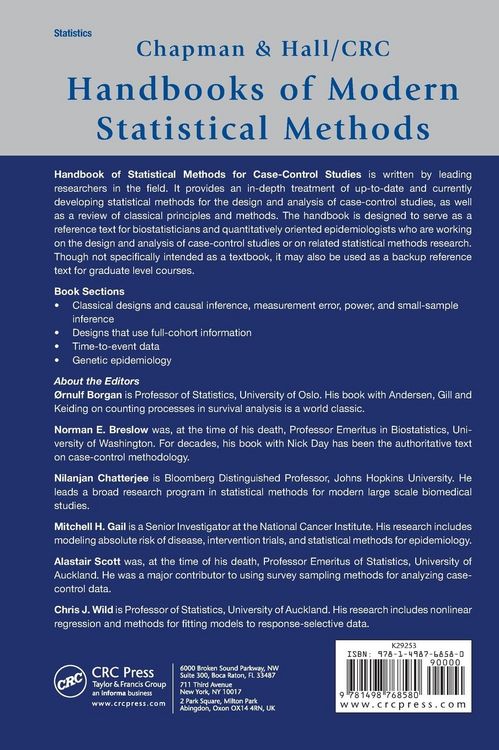 Produktbild: Handbook of Statistical Methods for Case-Control Studies