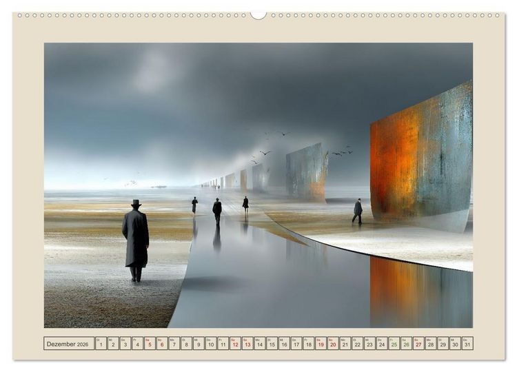Produktbild: Die Logik des Unwirklichen (hochwertiger Premium Wandkalender 2026 DIN A2 quer), Kunstdruck in Hochglanz