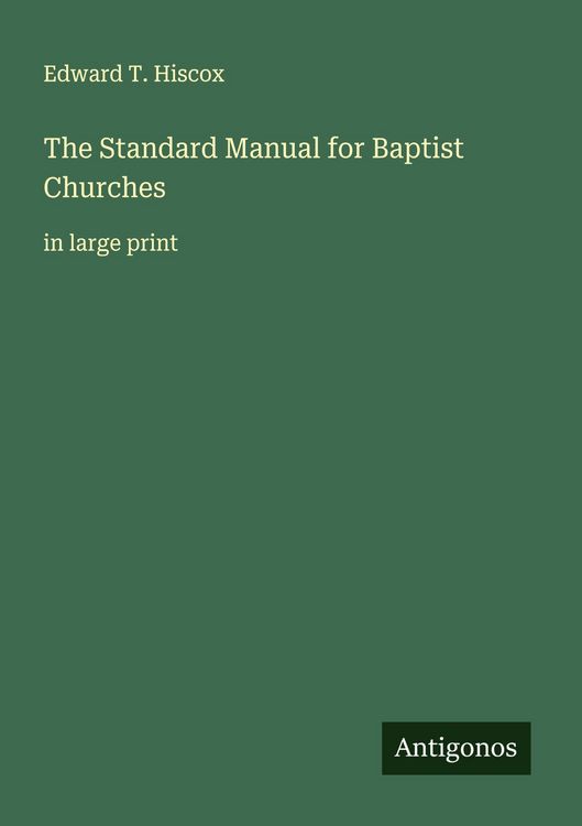 Produktbild: The Standard Manual for Baptist Churches