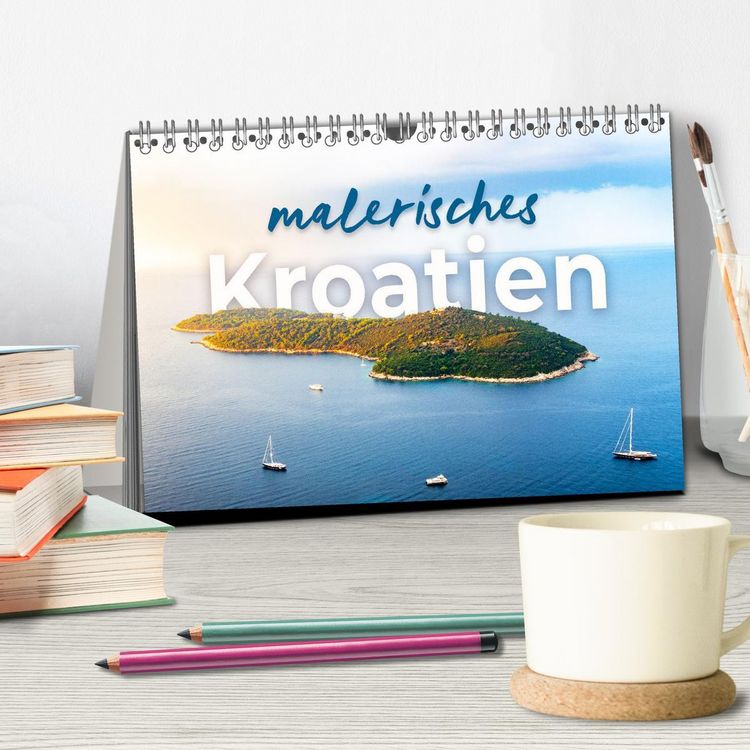Produktbild: Malerisches Kroatien (Tischkalender 2026 DIN A5 quer), CALVENDO Monatskalender