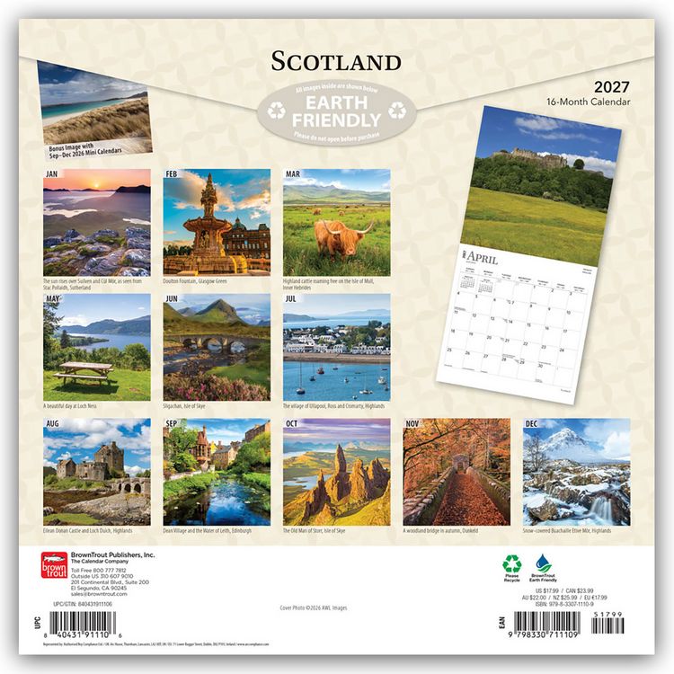 Produktbild: Scotland &ndash; Schottland 2027 &ndash; 16-Monatskalender