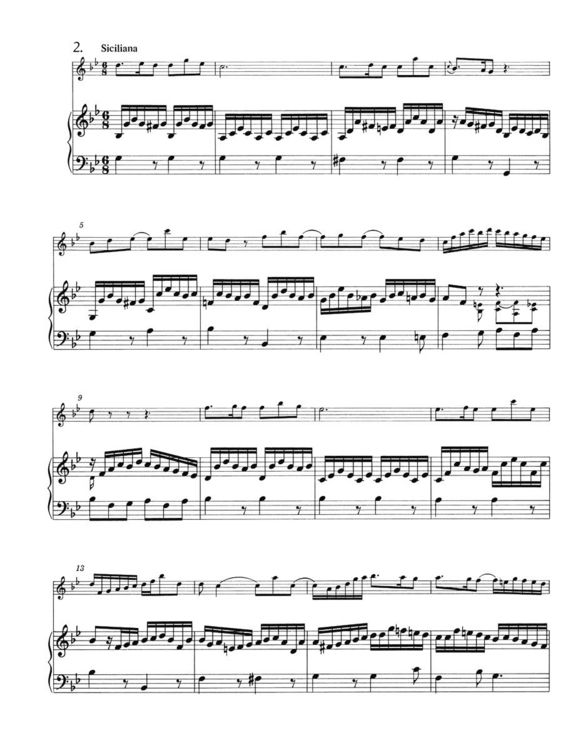 Produktbild: Drei Sonaten f&uuml;r Fl&ouml;te und Klavier BWV 1020, 1031, 1033 (Bach zugeschrieben)