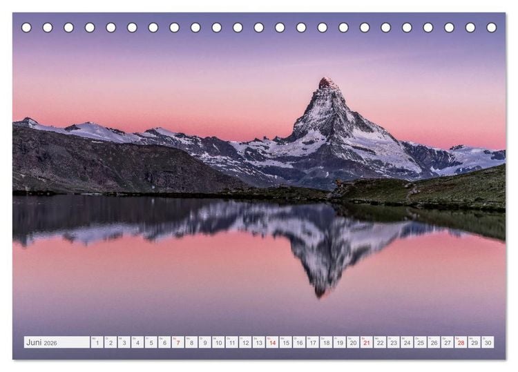 Produktbild: Faszinierende Bergwelten (Tischkalender 2026 DIN A5 quer), CALVENDO Monatskalender