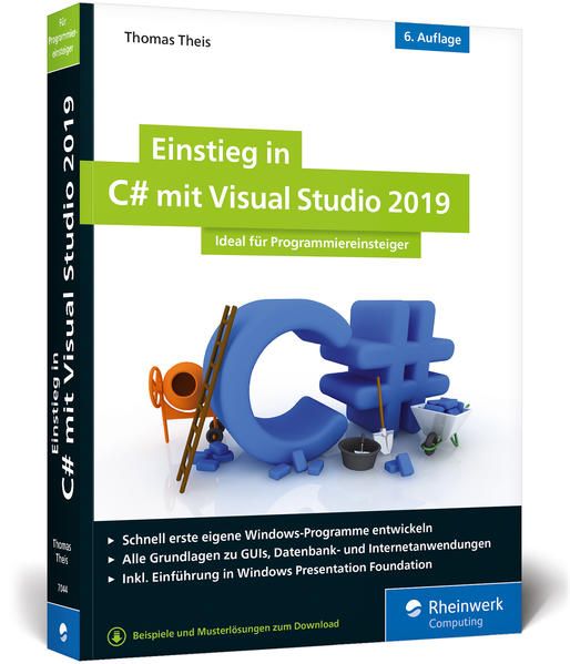Produktbild: Einstieg in C# mit Visual Studio 2019