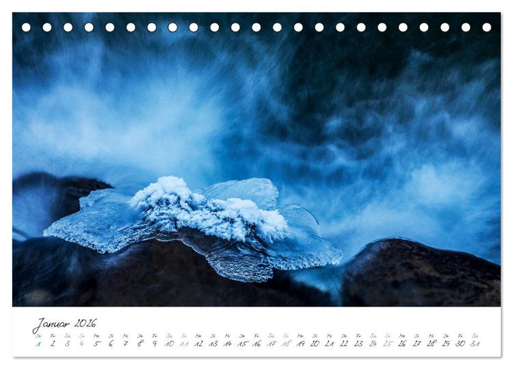 Produktbild: Wasserf&auml;lle klein und gro&szlig; (Tischkalender 2026 DIN A5 quer), CALVENDO Monatskalender