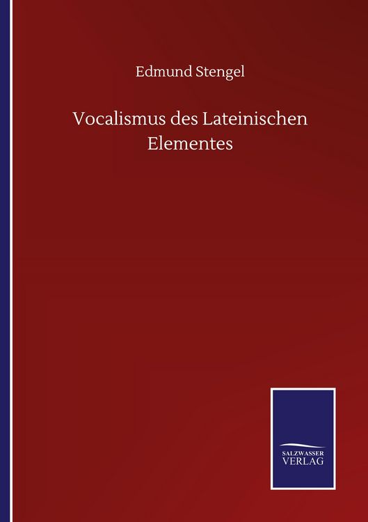 Produktbild: Vocalismus des Lateinischen Elementes