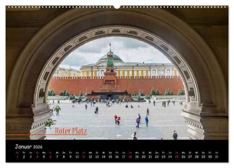 Produktbild: Von Moskau nach St. Petersburg (Wandkalender 2026 DIN A2 quer), CALVENDO Monatskalender
