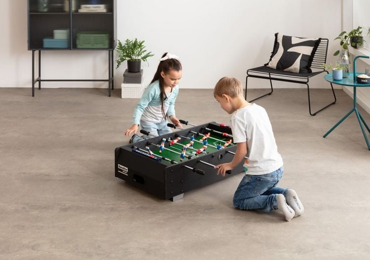 Produktbild: Bandito Sport - Mini-Kicker Bandito mit Teleskopstangen Tischaufleger 94 x 51 x 23 cm, schwarz