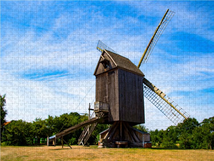 Produktbild: CALVENDO Puzzle Windm&uuml;hlen an der westf&auml;lischen M&uuml;hlenstra&szlig;e 1000 Teile Lege-Gr&ouml;&szlig;e 64 x 48 cm Foto-Puzzle Bild von N N